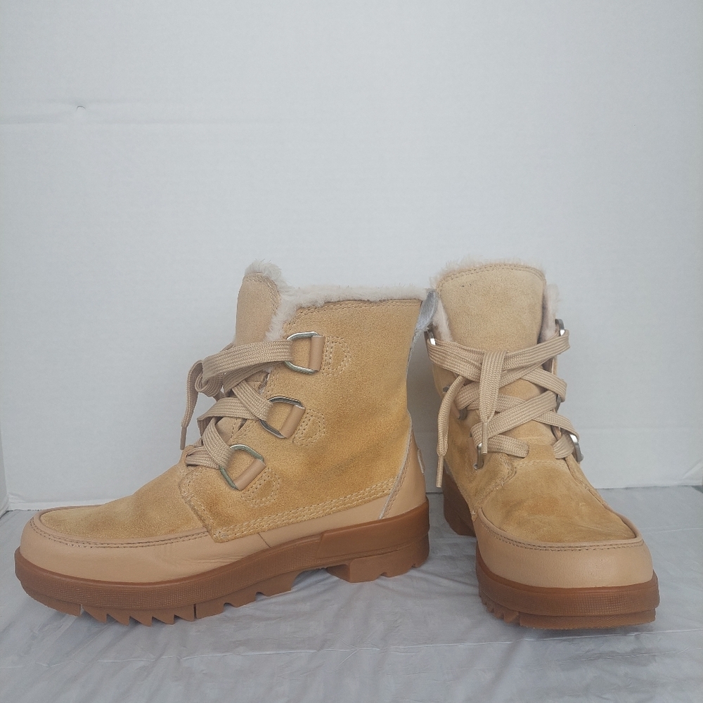 SOREL TIVOLI IV Womens Insulated Waterproof Boots Ceramic/Natural 8.5 US - Picture 2 of 16